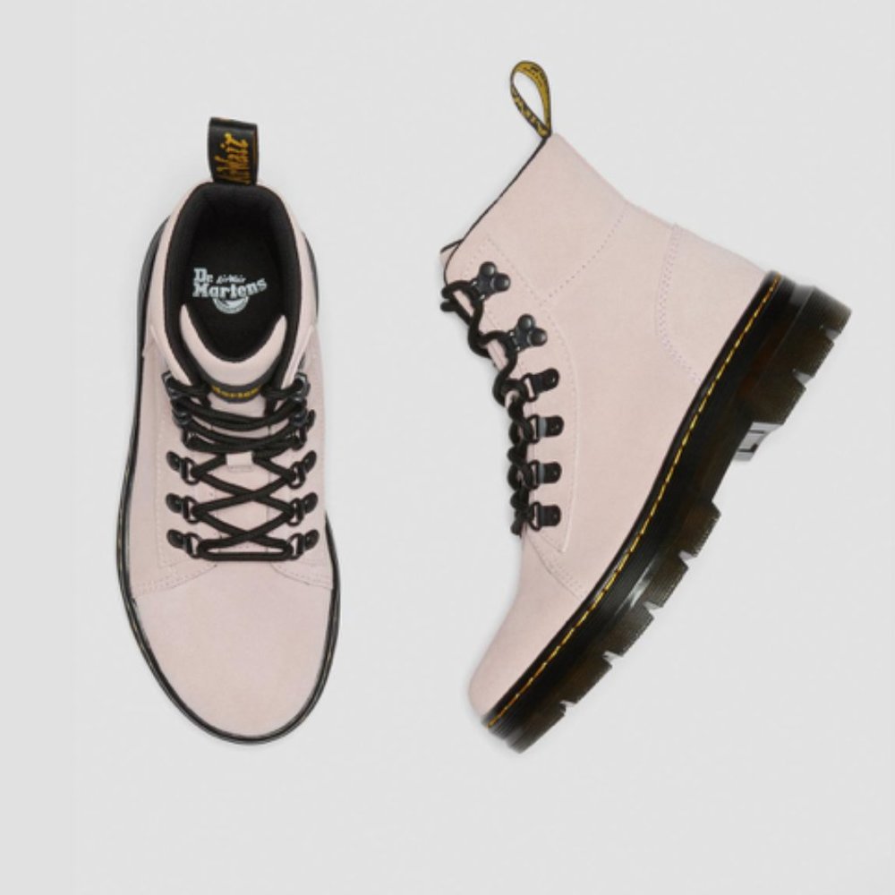 Dr, MARTEN'S COMBS WOMEN SUEDE CASUAL BOOTS PINK HI SUEDE WP / 27342279 - Picture 9 of 9